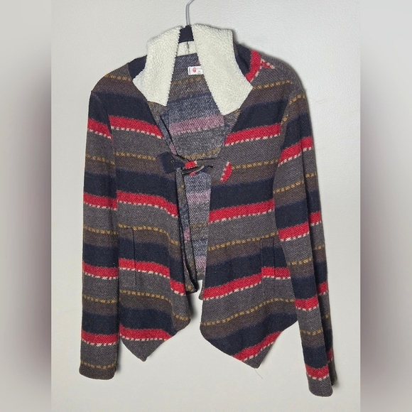 Olsenboye Boho Cottagecore Hooded Toggle Close Cardigan, Small - Picture 1 of 4